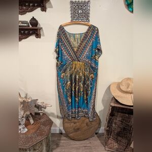 Craftan Dress.  Straight Sleeve.  Boho Resort wear